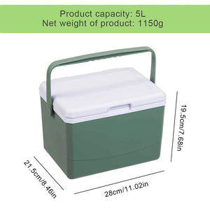 5L Isolierte Kuhlbox mit Tragegriff fur Camping und Picknick