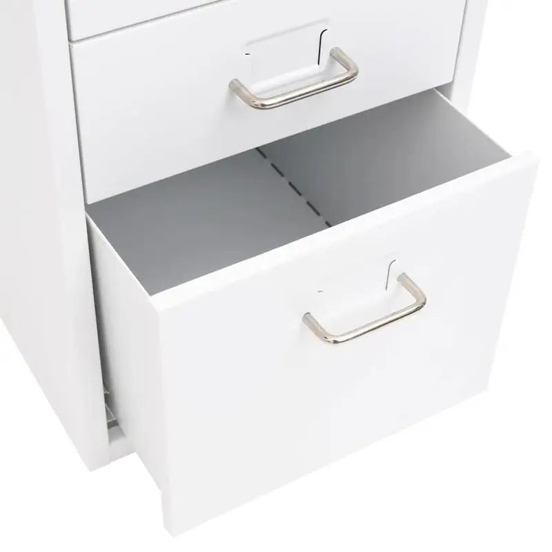 Rollcontainer 28 Ã— 41 Ã— 69 cm â€“ Aktenschrank fÃ¼r BÃ¼ro und Homeoffice, WeiÃŸ