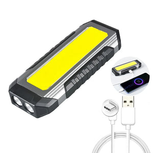 USB-Aufladbare Campinglampe COB-Arbeitsleuchte, Auto-Reparatur- und Wartungstaschenlampe mit Magnet 4000mAh Laterne