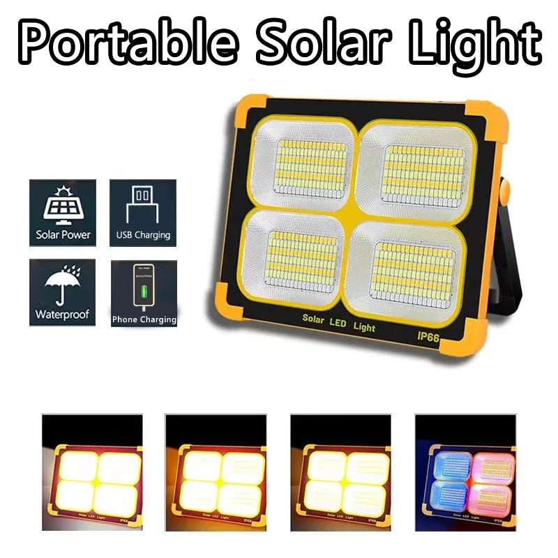 Solar LED Campinglaterne Wiederaufladbar mit Magnet