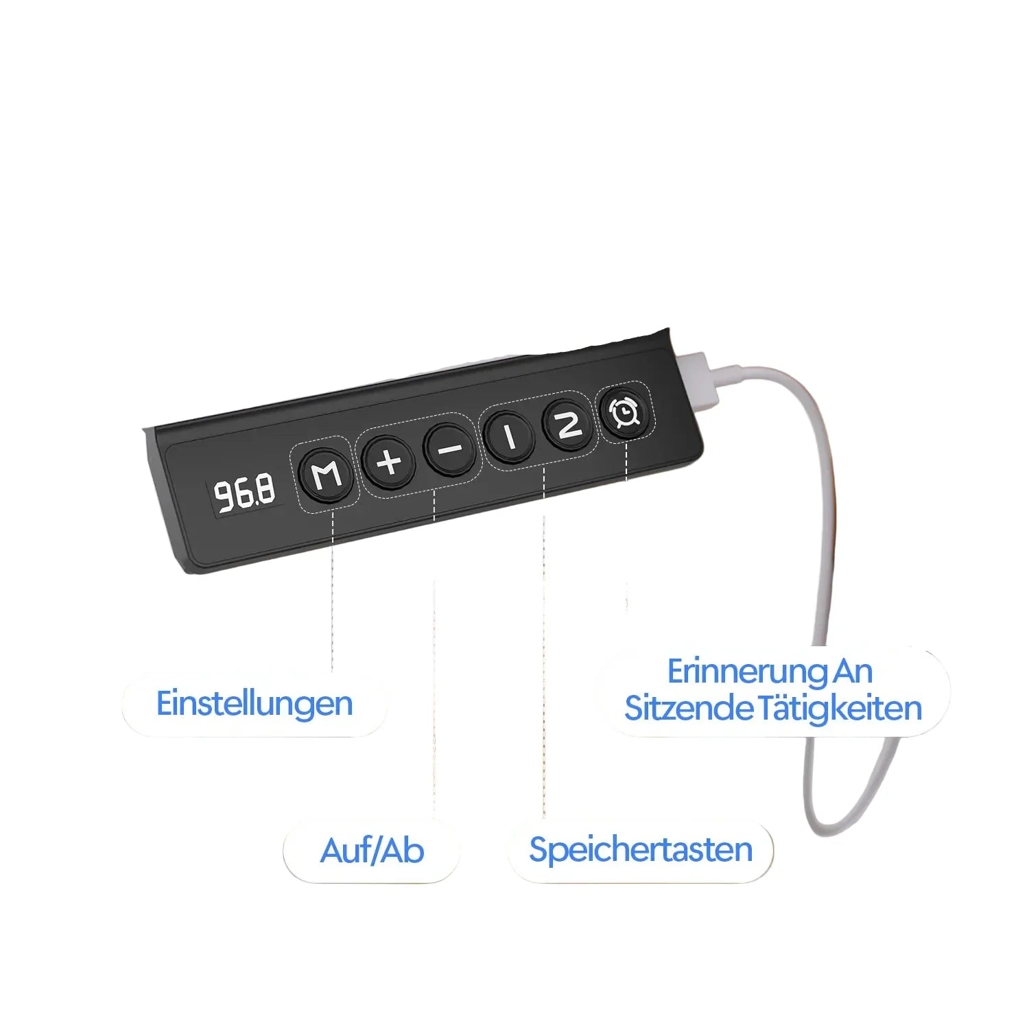 HÃ¶henverstellbarer Schreibtisch 160 Ã— 80 cm mit Schubladen und USB-A-Anschluss