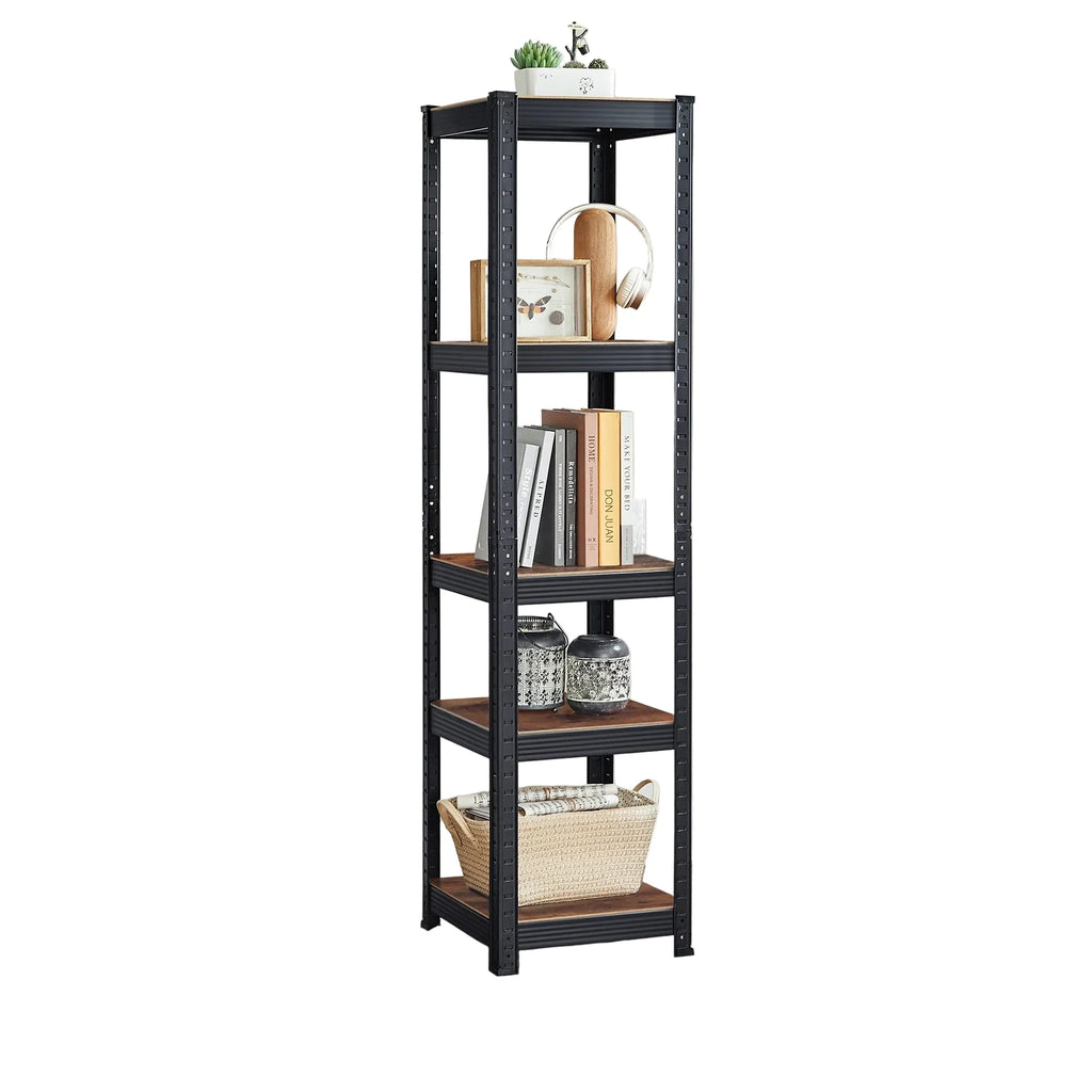 Schwerlastregal 150 Ã— 37 Ã— 37 cm mit 5 BÃ¶den aus Stahl und MDF â€“ HÃ¶henverstellbares Lagerregal
