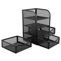 Schreibtisch-Organizer aus Metall mit 3 Schubladen â€“ Mesh Desktop-Aufbewahrung