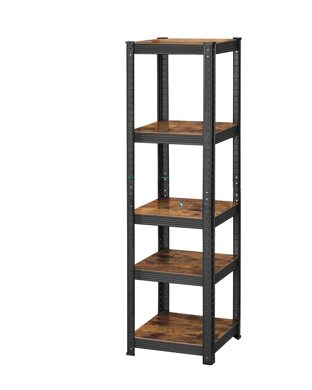 Schwerlastregal 150 Ã— 37 Ã— 37 cm mit 5 BÃ¶den aus Stahl und MDF â€“ HÃ¶henverstellbares Lagerregal