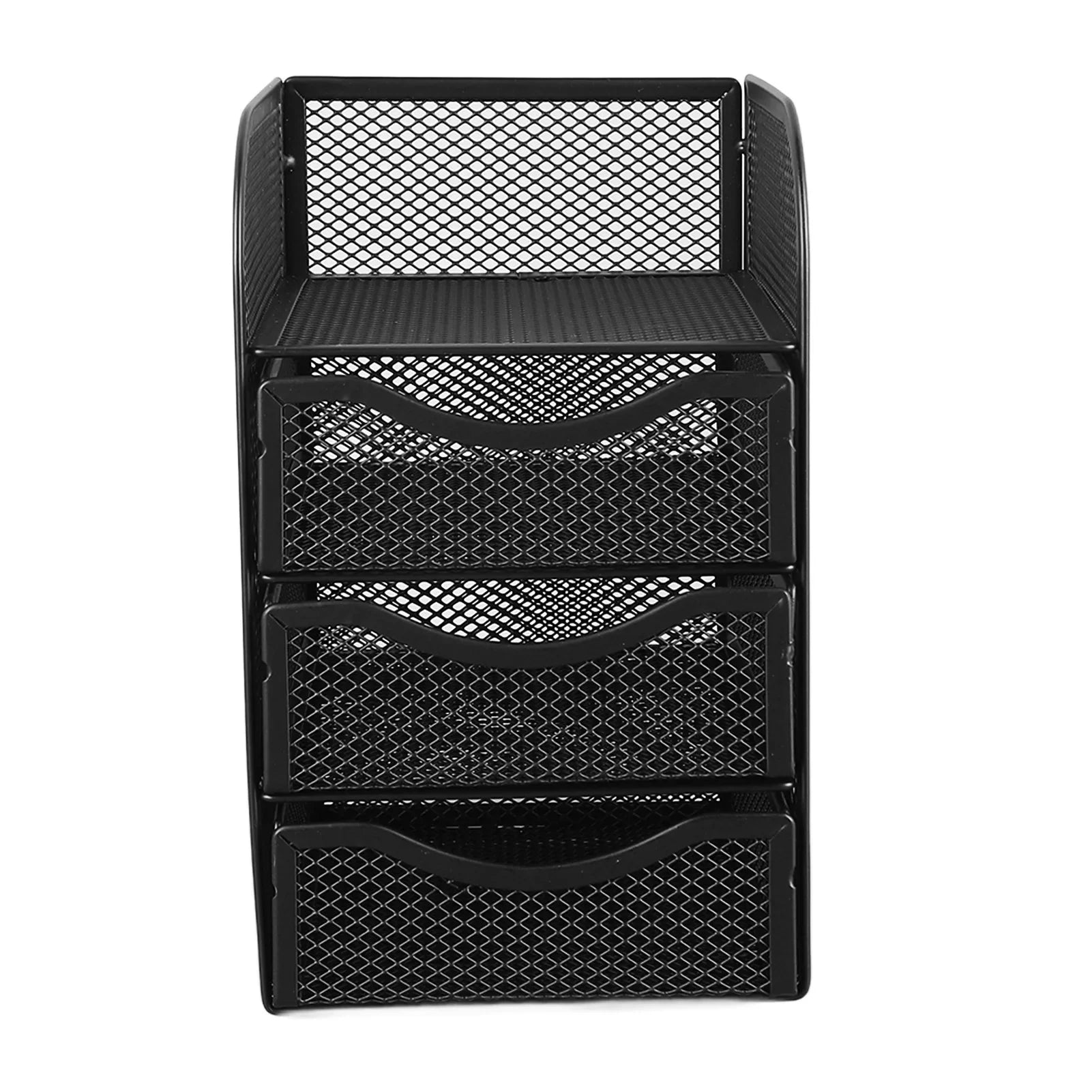 Schreibtisch-Organizer aus Metall mit 3 Schubladen â€“ Mesh Desktop-Aufbewahrung
