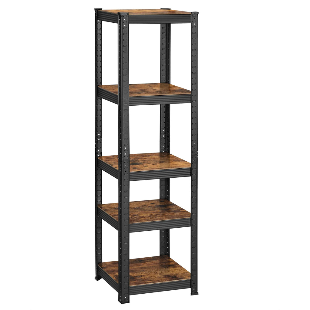 Schwerlastregal 150 Ã— 37 Ã— 37 cm mit 5 BÃ¶den aus Stahl und MDF â€“ HÃ¶henverstellbares Lagerregal