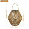Solar Rattan Laterne Wasserdicht fur Garten und Terrasse
