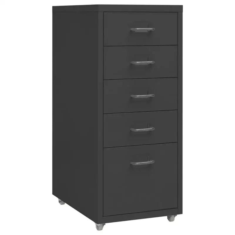 Rollcontainer 28 Ã— 41 Ã— 69 cm â€“ Aktenschrank fÃ¼r BÃ¼ro und Homeoffice, WeiÃŸ