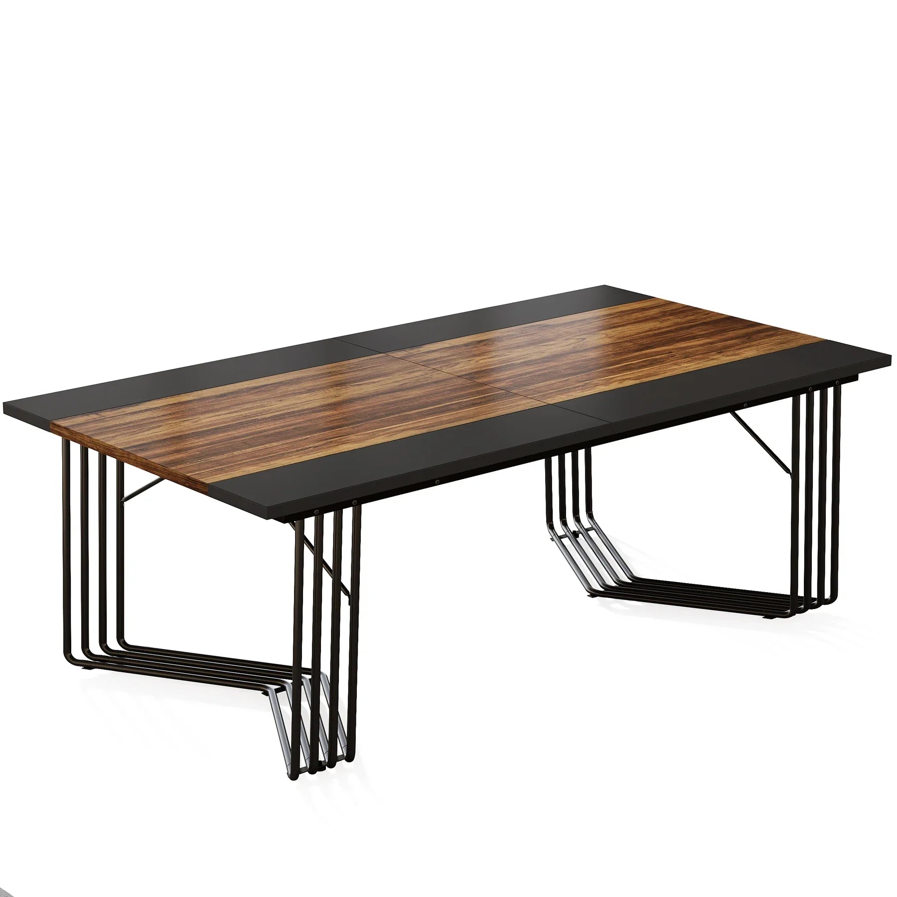 Konferenztisch 200 Ã— 100 Ã— 75 cm â€“ Besprechungstisch mit Metallgestell